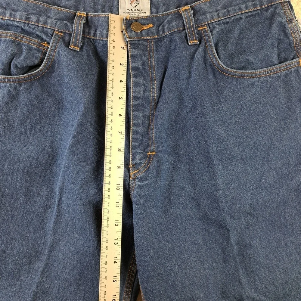 Tyndale FR Jeans Mens 38x26 Fire Resistant Dark Wash Fire Resistant 15 Cal Cat 2